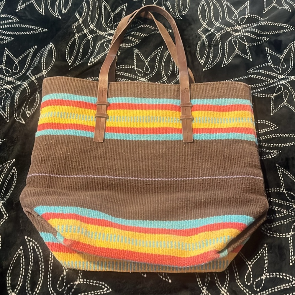 Christian Livingston Aztec native southwest tote bag - Picture 2 of 5